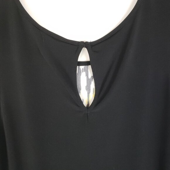 Banana Republic Factory Tank Dress Black Yellow Blue Gradient Womens Size Medium - Picture 5 of 6